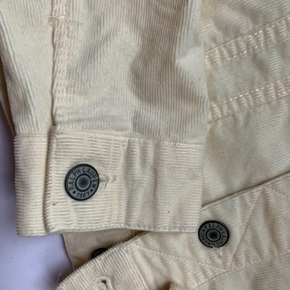 Polo by Ralph Lauren  cream corduroy jean jacket - Picture 4 of 5